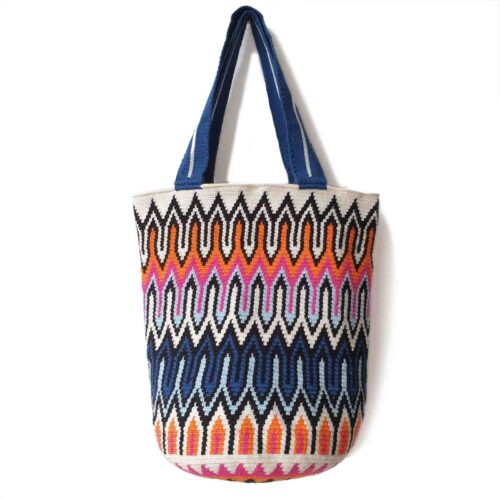 Fuego Wayuu Crochet Tote | Lombia + Co | Crochet Wayuu Bags